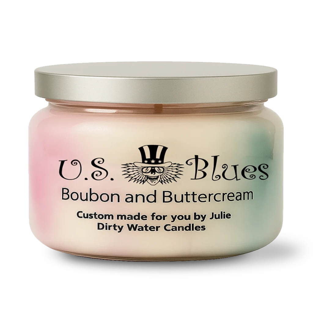 Candle U.S. Blues, red, white and blue color