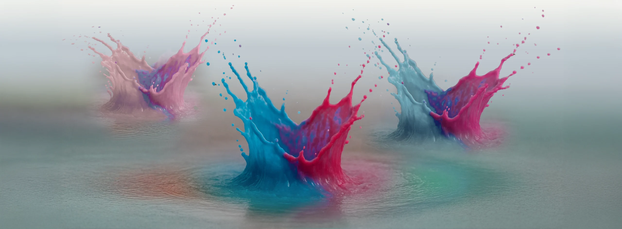 Three candles rising out of water
