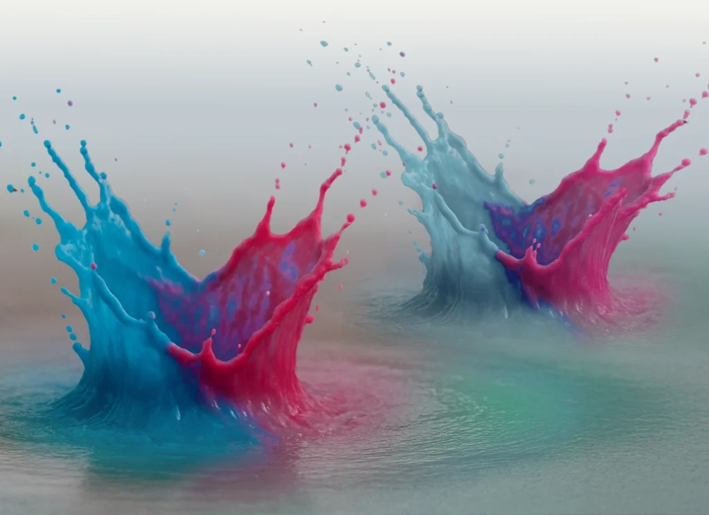 Three candles rising out of water