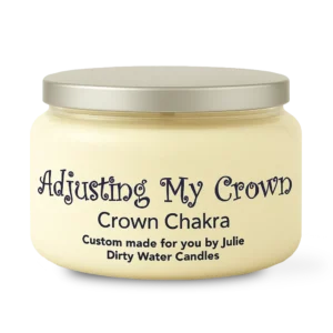 Candle Adjusting My Crown, white color