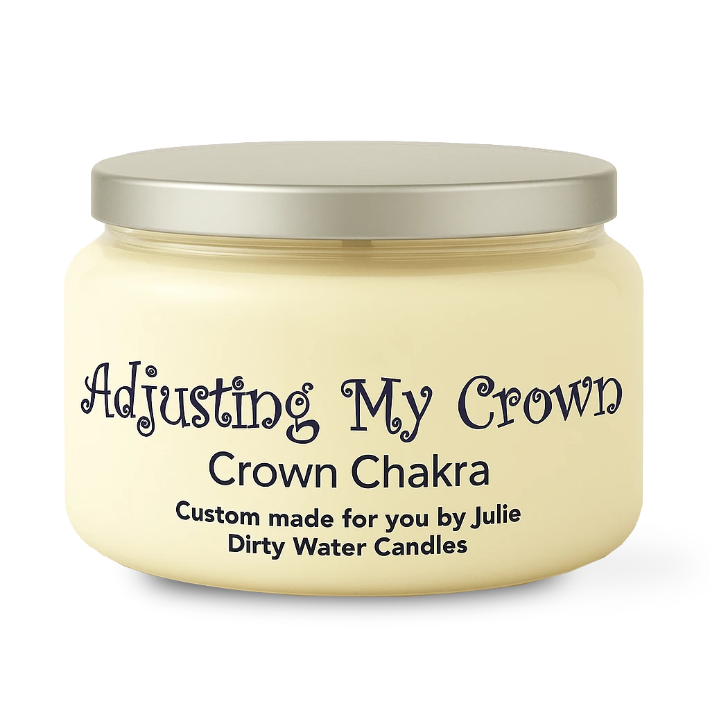 Candle Adjusting My Crown, white color