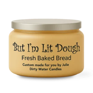 Candle But I'm Lit Dough, light brown color