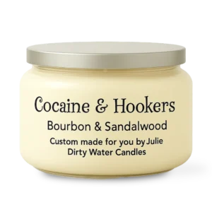 Candle Cocaine and Hookers, white color