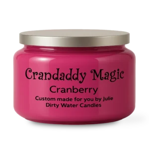 Candle Crandaddy Magic, pinkish color