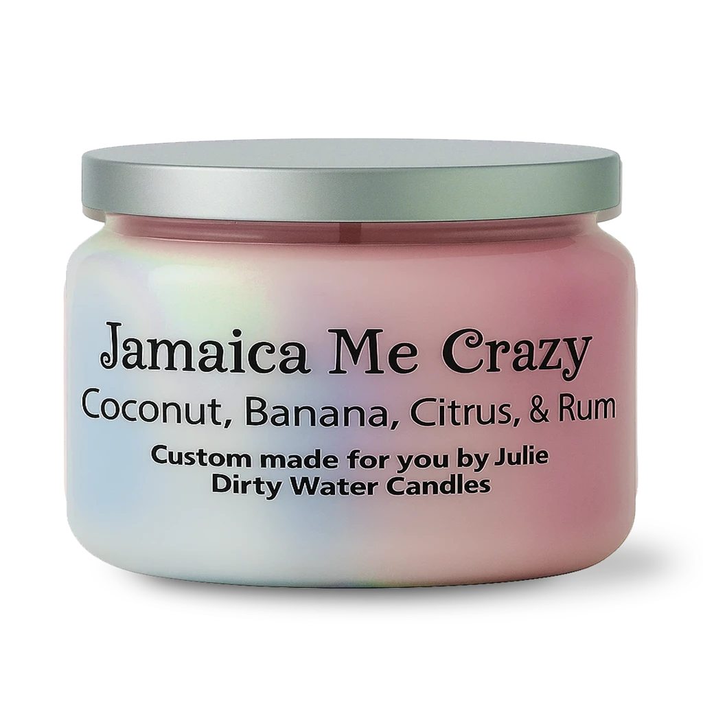 Candle Jamaica Me Crazy, blue/red color