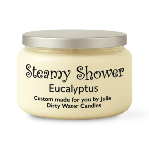 Candle Steamy Shower, white color
