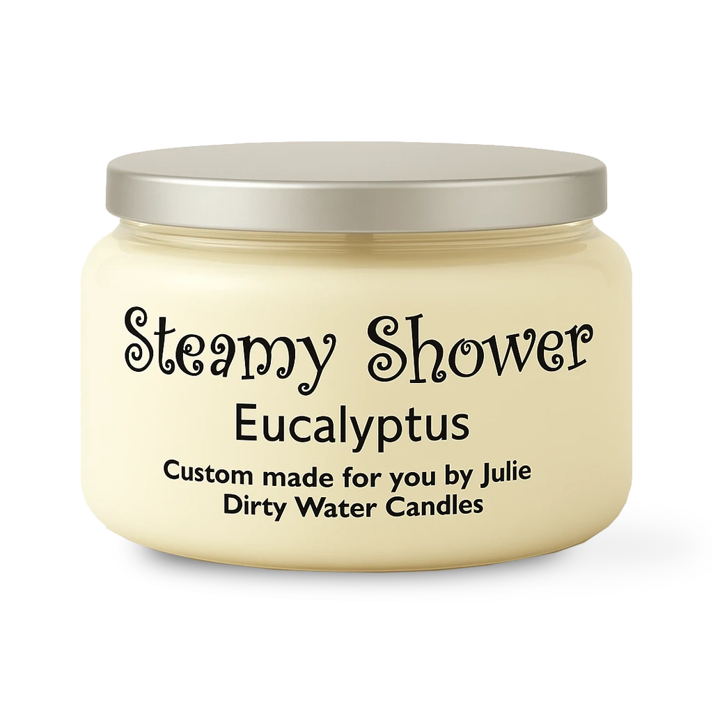 Candle Steamy Shower, white color