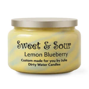 Candle Sweet and Sour, yellow/blue color