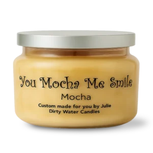 Candle You Mocha Me Smile, brown color